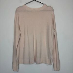 Uniqlo Baby Pink Crewneck Cashmere Sweater XL